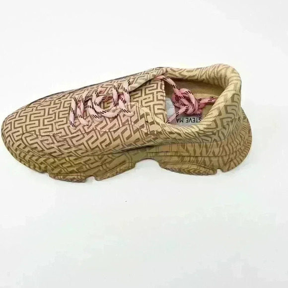 BRAND NEW IN BOX Steve Madden Possession Sneaker Brown Multi - Picture 11 of 11